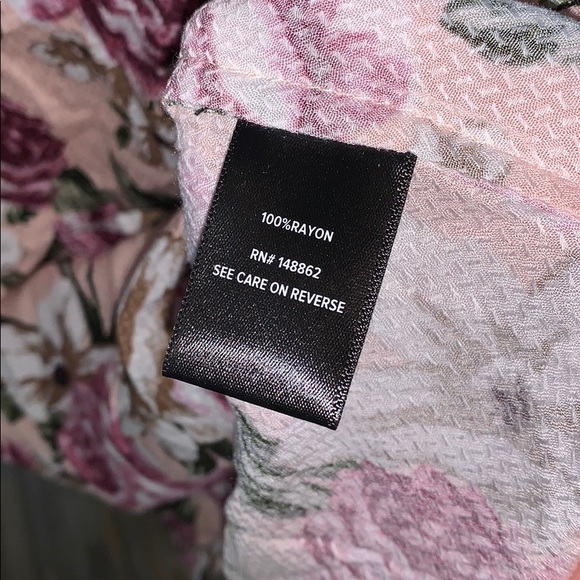 TORRID light pink floral cold shoulder babydoll! - Picture 8 of 8